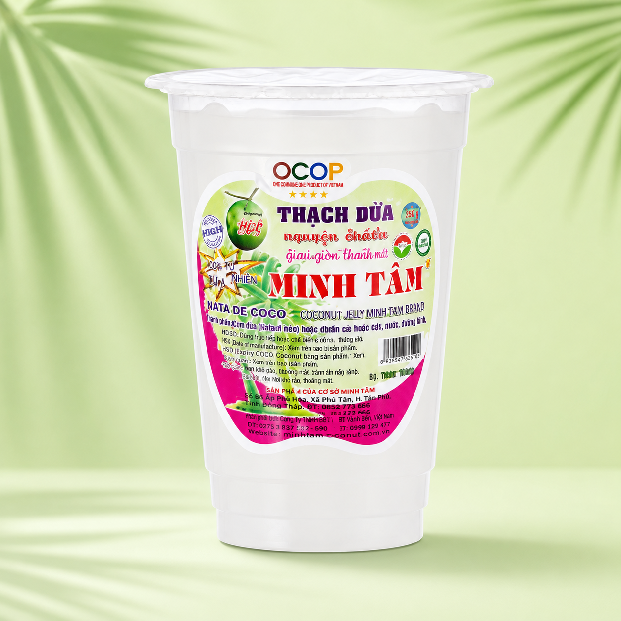 Thạch dừa thành phẩm ly 500gr