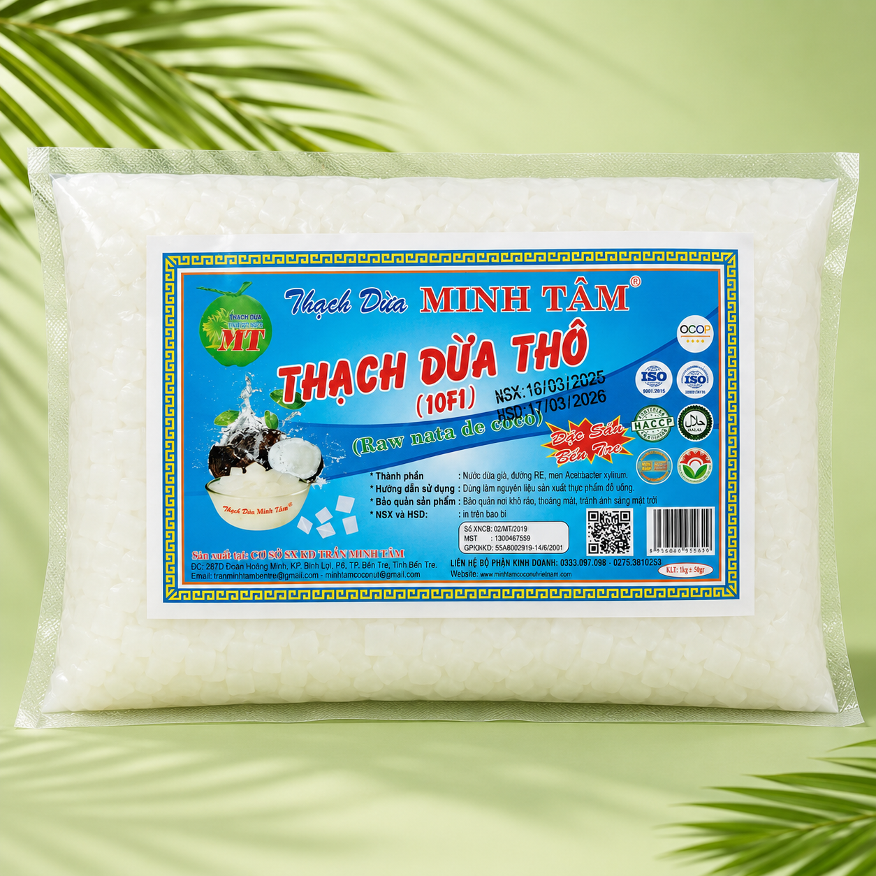 Thạch dừa thô phân lẻ 1kg