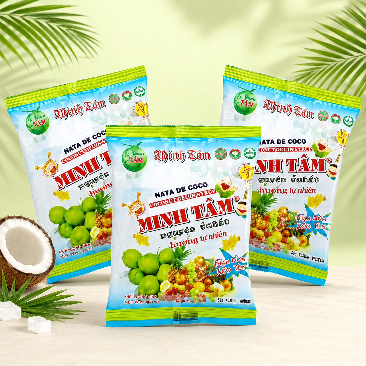 Thạch dừa thành phẩm túi nhí 35gr